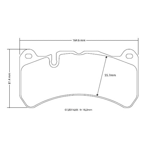 Pastiglie anteriori "HP2" BREMBO - Abarth 500 / 595 / 695