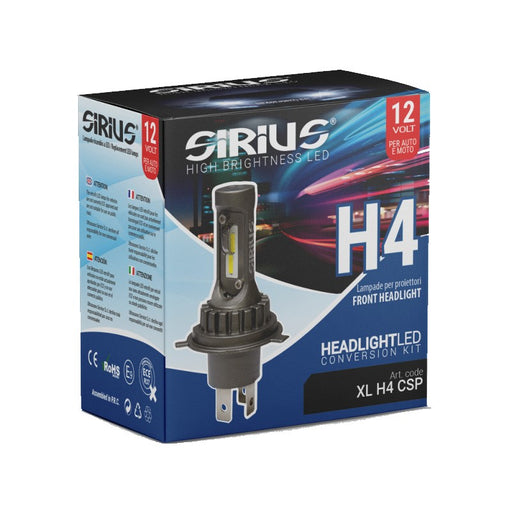 SIRIUS KIT LAMPADINE LED H4 CSP 12V - Autobox