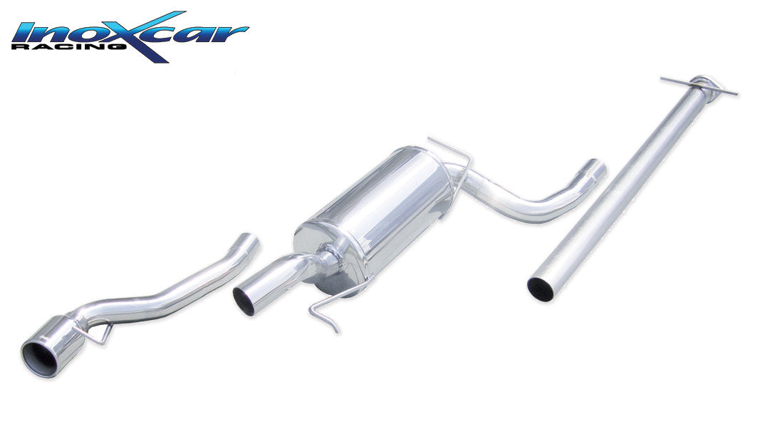 Tubo centrale diretto + Scarico finale con silenziatore 1X102 FORD FOCUS 1° serie 2.0 16V TURBO RS (215CV) 2003-- - Autobox