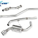 Tubo centrale con silenziatore + Scarico finale con silenziatore 1X102 BMW E87 serie 1 120D (163CV) 2004-- - Autobox