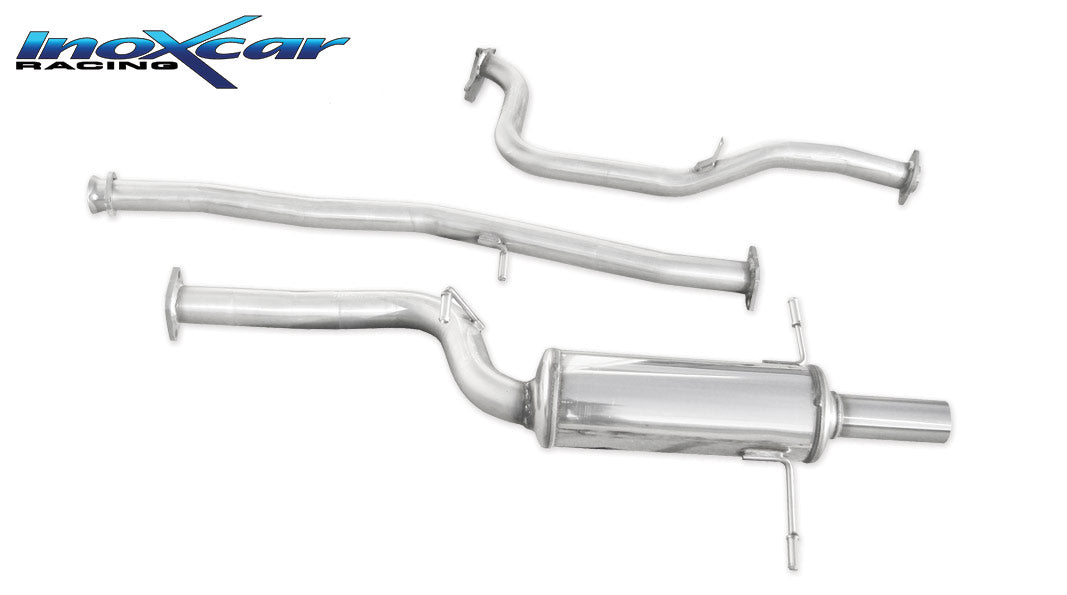 Tubo sostituzione catalizzatore + Tubo centrale diretto + Scarico finale gr.N SUBARU IMPREZA 2.0 WRX TURBO 2001-- - Autobox