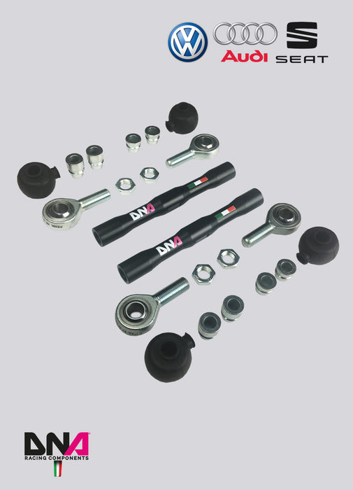 Kit tiranti posteriori inferiori regolabili DNA Racing Audi A1 Audi A3 TT VW Beetle Golf Scirocco Seat Leon