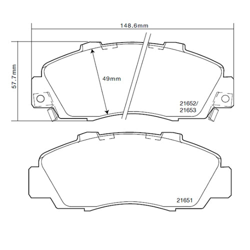 Set pastiglie Brembo Sport | HP2
07.B314.44 - Autobox