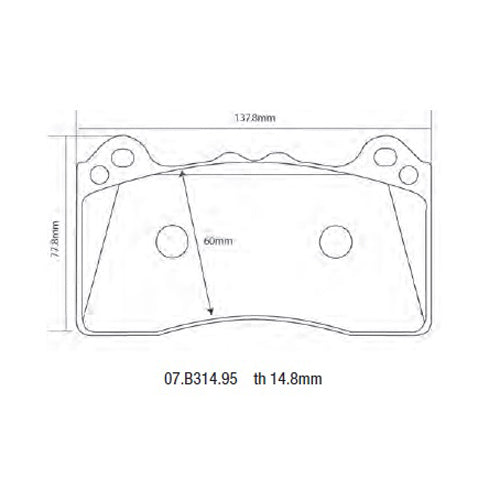 Set pastiglie Brembo Sport | HP2
07.B314.95 - Autobox