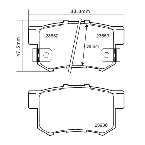 Set pastiglie Brembo Sport | HP2
07.B315.05 - Autobox