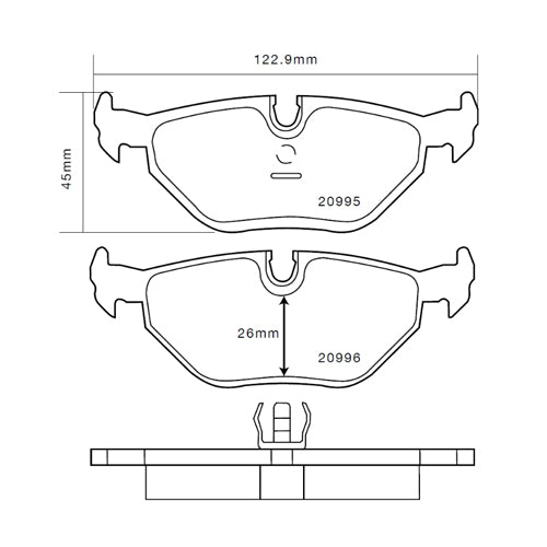 Set pastiglie Brembo Sport | HP2
07.B315.35 - Autobox