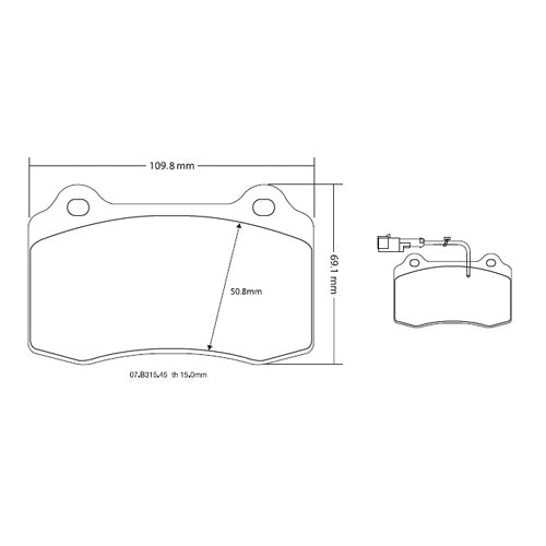 Set pastiglie Brembo Sport | HP2
07.B315.45 - Autobox