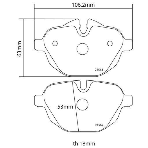 Set pastiglie Brembo Sport | HP2
07.B315.49 - Autobox