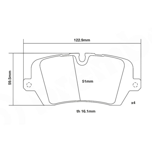 Set pastiglie Brembo Sport | HP2
07.B315.52 - Autobox