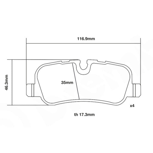 Set pastiglie Brembo Sport | HP2
07.B315.53 - Autobox