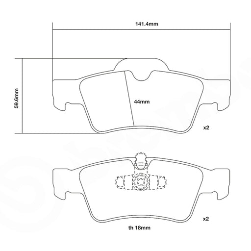 Set pastiglie Brembo Sport | HP2
07.B315.63 - Autobox