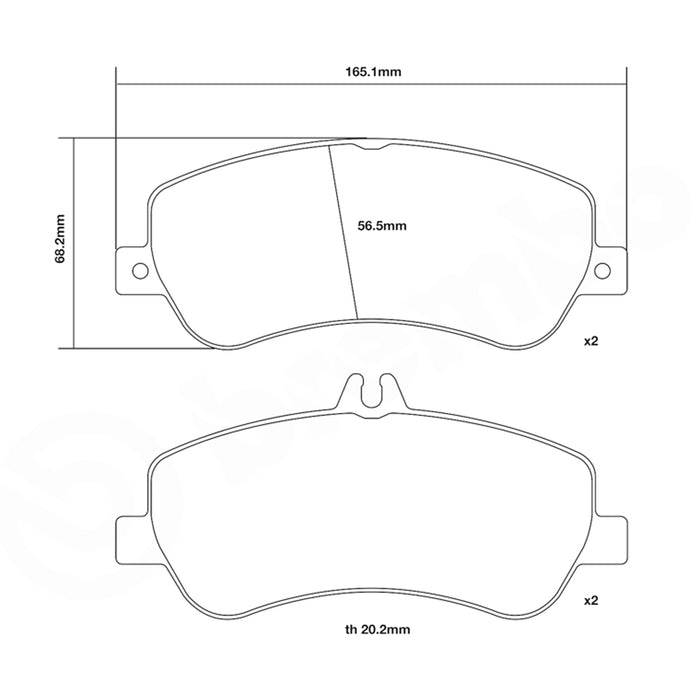 Set pastiglie Brembo Sport | HP2
07.D435.16 - Autobox