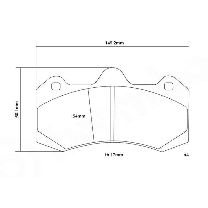 Set pastiglie Brembo Sport | HP2
07.D435.28 - Autobox