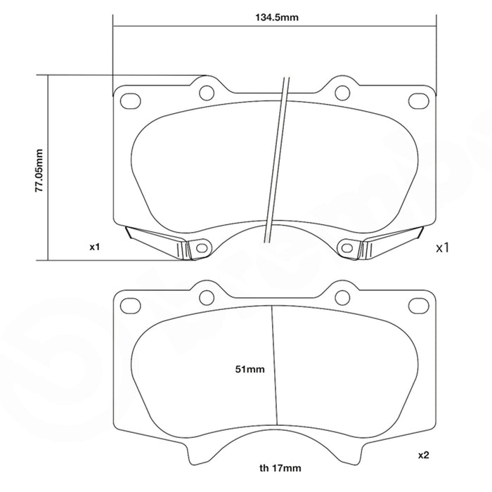 Set pastiglie Brembo Sport | HP2
07.D435.34 - Autobox