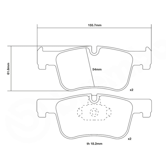 Set pastiglie Brembo Sport | HP2
07.D435.42 - Autobox