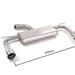 Posteriore inox sdoppiato con terminali rotondi 2 / 102 mm Sport Line  
 Solo per versione con SCR / AdBlue
 mot. DGT (1598cc) Euro 6D VOLKSWAGEN Golf Mk7.5 (typ AU) - Autobox