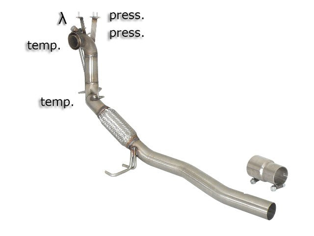 Tubo sostituzione catalizzatore e filtro antiparticolato Gr. N inox - mot.CBBB (1968cc) 2008>> VOLKSWAGEN Passat VI (typ 3C) - Autobox