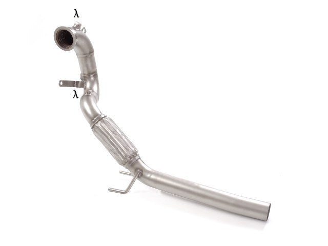 Tubo sostituzione catalizzatore Gr.N inox con rimozione filtro antiparticolato. Presenti tutti gli attacchi delle sonde originali.  SEAT Leon Mk3 (5F) - Autobox